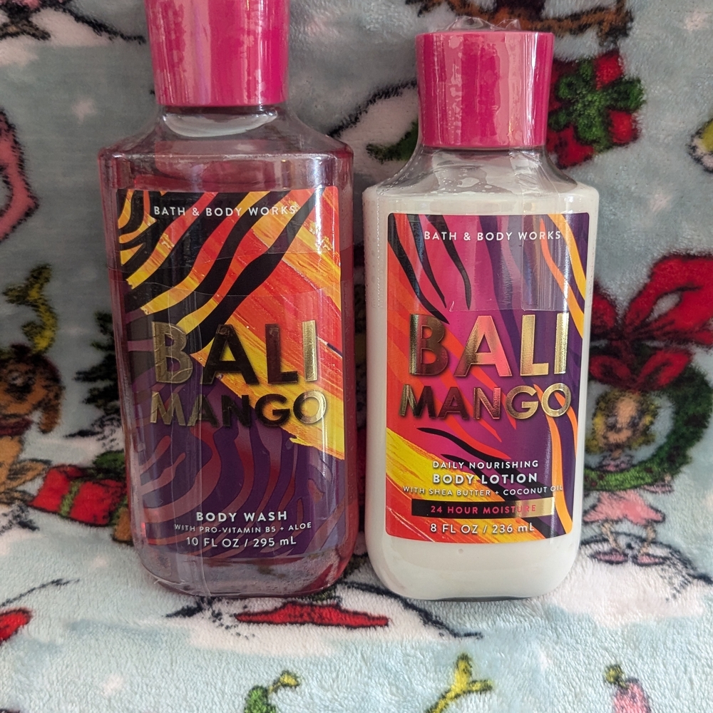 🦩 Bath & Body Works - Bali Mango - Body Wash & Lotion - NEW 🦩